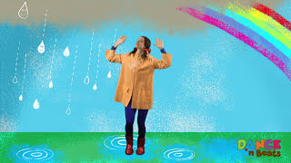 Preschool Learn to Dance Drip Drop Rain [upl. by Ahsatin211]