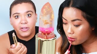 Women Try Amazon’s TopSelling Lipsticks [upl. by Ilellan]