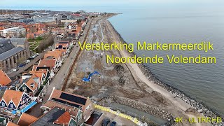 Dijkversteviging Noordeinde Volendam 4K Ultra HD [upl. by Reeher177]