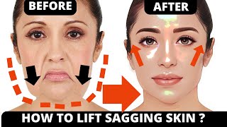 🛑 AGE 35  ANTIAGING EXERCISES FOR SAGGING SKIN SAGGY CHEEKS SAGGY JOWLS LAUGH LINES FOREHEAD [upl. by Petes]