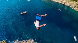 Cliff Jumping Italy – creating a Contiki Legend in 4K [upl. by Aseram]