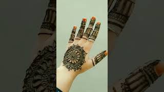 Simple Gol tikki mehendi design 👍❤️easy mehendigoltikkihennadesign mehndi [upl. by Urbanna]