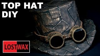 How To Make A Top Hat DIY Steampunk Fashion Pattern Tutorial [upl. by Mckeon]