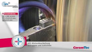 Drehen einer Walze mit SPK® Schneidkeramik [upl. by Ativet]