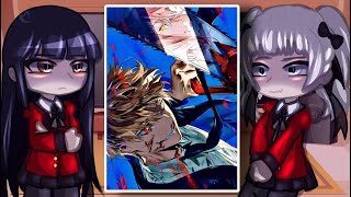 Kakegurui React To Chainsaw Man  Gacha Club [upl. by Jem236]