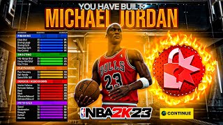 PRIME MICHAEL JORDAN GAME BREAKING BUILD NBA 2K23 [upl. by Terb256]