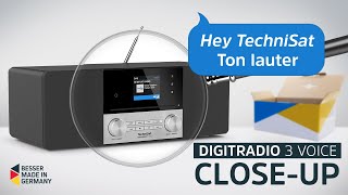 DABUKWCD Stereoradio mit Sprachsteuerung  DIGITRADIO 3 Voice  TechniSat [upl. by Ashlee686]