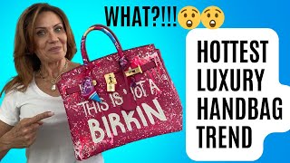 Not a Birkin Hottest Trend In Luxury Handbags 2024 Hand Painted Bags By Anca Barbu [upl. by Iggy864]