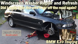 BMW E39 530i Screen Washer Repair at least how I did it [upl. by Merill]