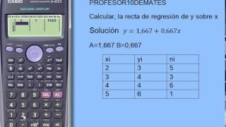 recta de regesión calculadora [upl. by O'Grady]