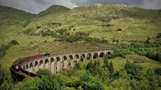 Schottland 5 Glenfinnan  The Jacobite Steam Train  Hogwarts Express [upl. by Eneg]