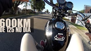 FIZEMOS 600 KM DE 125 NO DIA TEM CORAGEM Part 1 [upl. by Seuguh]