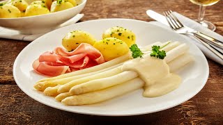 Recette  Asperges sauce Hollandaise [upl. by Berkman]