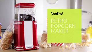 VonShef Retro Popcorn Maker [upl. by Epolulot]