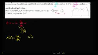 lien avec la physique  notation de la dérivée [upl. by Wentworth]