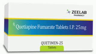 QUETIMEN 25 Tablets Quetiapine Fumarate Tablets IP 25mg [upl. by Mitchiner]