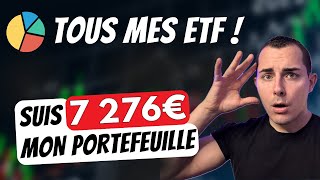 Je DÉVOILE mon PORTEFEUILLE de 7 ETF Pondération [upl. by Sauers]