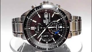 Casio Edifice EFSS510D1AV Saphire Solar powered watch video 2018 [upl. by Nrojb307]