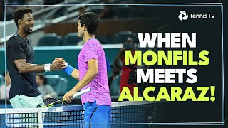 INCREDIBLE ENTERTAINMENT In Carlos Alcaraz vs Gael Monfils  Miami 2024 Highlights [upl. by Kessler]