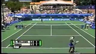 Martina Hingis v Venus Williams  1999 San Diego Highlights [upl. by Sucramal]