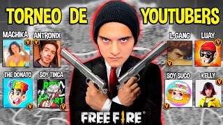 ASI ELIMINE A ESTOS YOUTUBERS EN EL TORNEO de FREE FIRE 😱 [upl. by Elburr337]