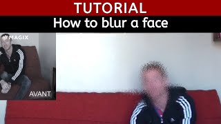 Tutorial How To Blur A Face Magix Movie Edit Pro [upl. by Blondell81]