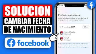 🔴 Como Cambiar la Fecha de Nacimiento en Facebook Si No Te Deja 2024 Paso a Paso 📲 [upl. by Amoeji]