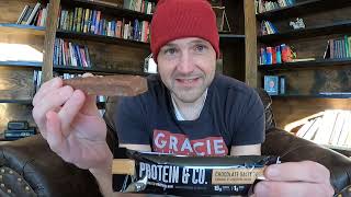 Protein Bar Review Protein and Co Chocolate Salty Peanut [upl. by Vassily]