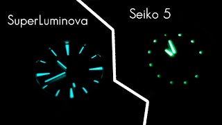 SuperLuminova Vs Seiko 5 [upl. by Culbertson]