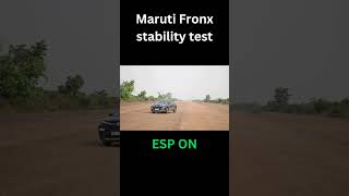 Maruti fronx Moose test first time ESP on vs off [upl. by Thant]