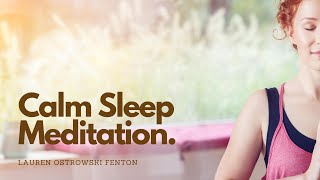 Calming Sleep Guided SLEEP Meditation FEMALE VOICE ONLY [upl. by Arleen]