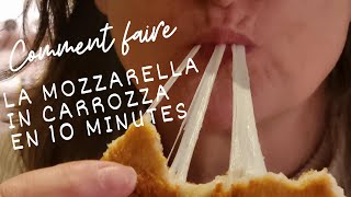 Comment faire la mozzarella in carrozza en 10 minutes [upl. by Soane]