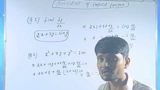 Derivatives of implicit function  how to derivatives of implicit function [upl. by Kristof976]