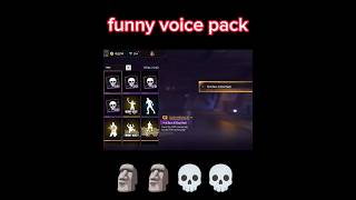 funnyvoices voice pack 4 in freefire viralvideofreefire ajjubhai wite444 raistar tgnr [upl. by Aneelak]