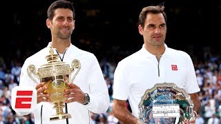 Will Novak Djokovic win the most majors after topping Roger Federer in epic final  2019 Wimbledon [upl. by Nojel]