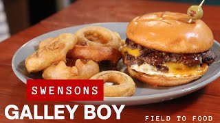 Swensons The Galley Boy VENISON BURGER [upl. by Flosser]