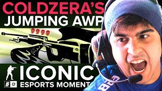 ICONIC Esports Moments Coldzeras Jumping AWP Play CSGO [upl. by Sucramel]