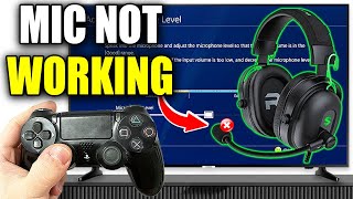 How To Fix PS4 Mic Not Working But You Can Hear Sound  Easy Guide [upl. by Kliment]