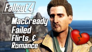 Fallout 4  MacCready Romance  Failed flirts and romance persuasion check [upl. by Greenleaf]