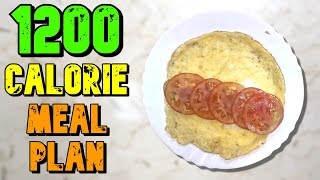 EASY 1200 Calorie Meal Plan For Weight Loss [upl. by Rambort]