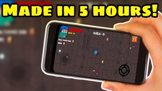 How I Made a MOBILE GAME using my quotMOBILE PHONEquot in 5 hours [upl. by Gardener567]