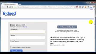 How to Setup Indeedcom Account [upl. by Nomolas622]