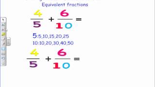 5th Grade  Common Denominators of Fractions Video [upl. by Elden]