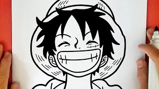 COMMENT DESSINER LUFFY ONE PIECE [upl. by Ahcila549]