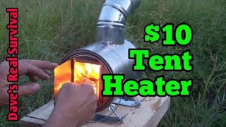 174 Paint Can Stove  EASY DIY Micro Hot Tent Heater [upl. by Lusar]