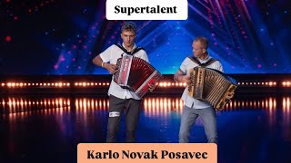 Supertalent  Karlo Novak Posavec sviranje harmonike [upl. by Mellie]