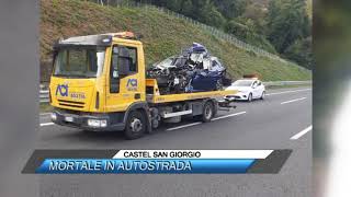 ✅ CASTEL SAN GIORGIO INCIDENTE MORTALE IN AUTOSTRADA SUD TV 114 [upl. by Ocicnarf]