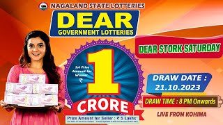 LOTTERY SAMBAD DEAR 8 PM 21102023 NAGALAND LOTTERY LIVE DEAR LOTTERY LIVE LOTTERY SAMBAD LIVE [upl. by Yespmed]