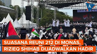 Suasana Reuni 212 di Kawasan Monas Rizieq Shihab Akan Hadir [upl. by Nwadal]