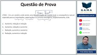 QUESTÃO 27001  BALANÇA COMERCIAL CPA10 CPA20 CEA AI ANCORD [upl. by Odnarb]